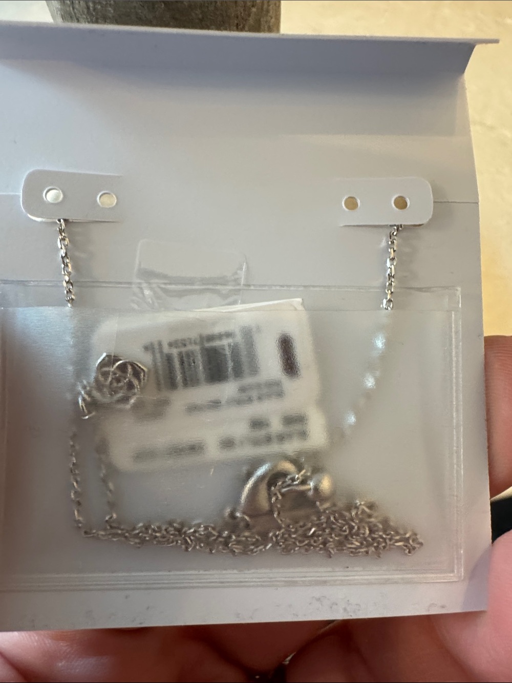 Kendra Scott Blair Butterfly Silver Clear Crystal Necklace - Picture 4 of 5